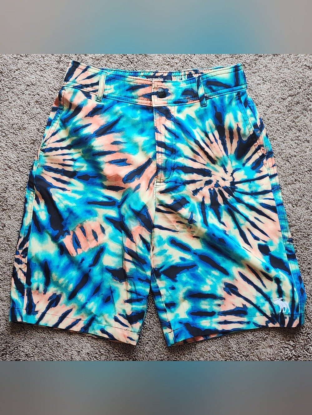 Abercrombie Kids Pool To Play Boys Size 13/14 Swim Trunks/Boardshorts Adjustable